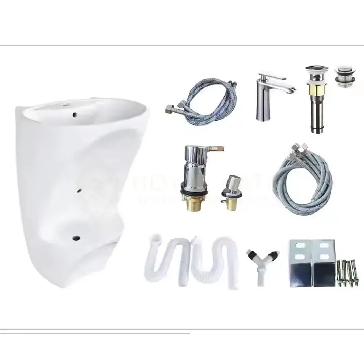 Round Wudu Sink with foot wash basin-WD039