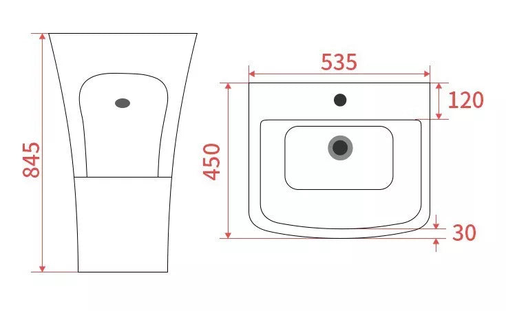 Wudu Ablution Basin – Foot Wash Sink (WD079)