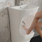 Dual level wudu wash basin with foot sink