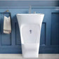 Dual level wudu wash basin with foot sink