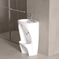 Dual level wudu wash basin with foot sink